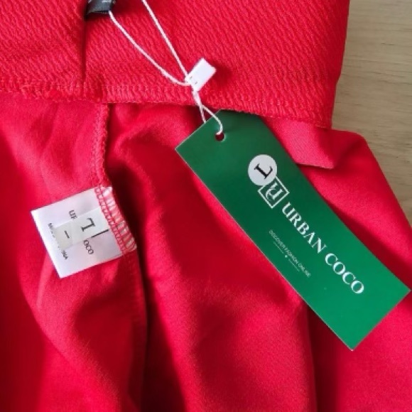 Brand New Cherry Red Urban Coco Skater Skirt - Picture 4 of 5